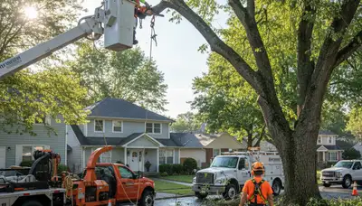 Fort Lauderdale emergency tree service crew clearing storm-damaged trees for safe removal