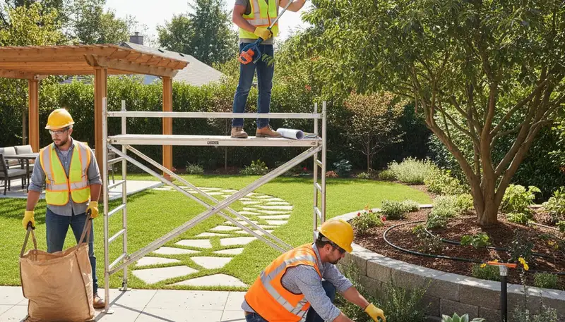 Fort Lauderdale, FL tree service team designing a storm-ready landscape for homes and businesses