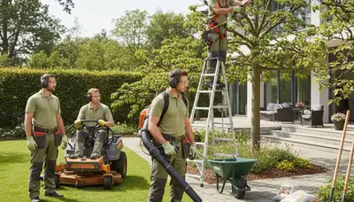 Fort Lauderdale, FL tree service crew providing landscaping and arbor care for South Florida properties