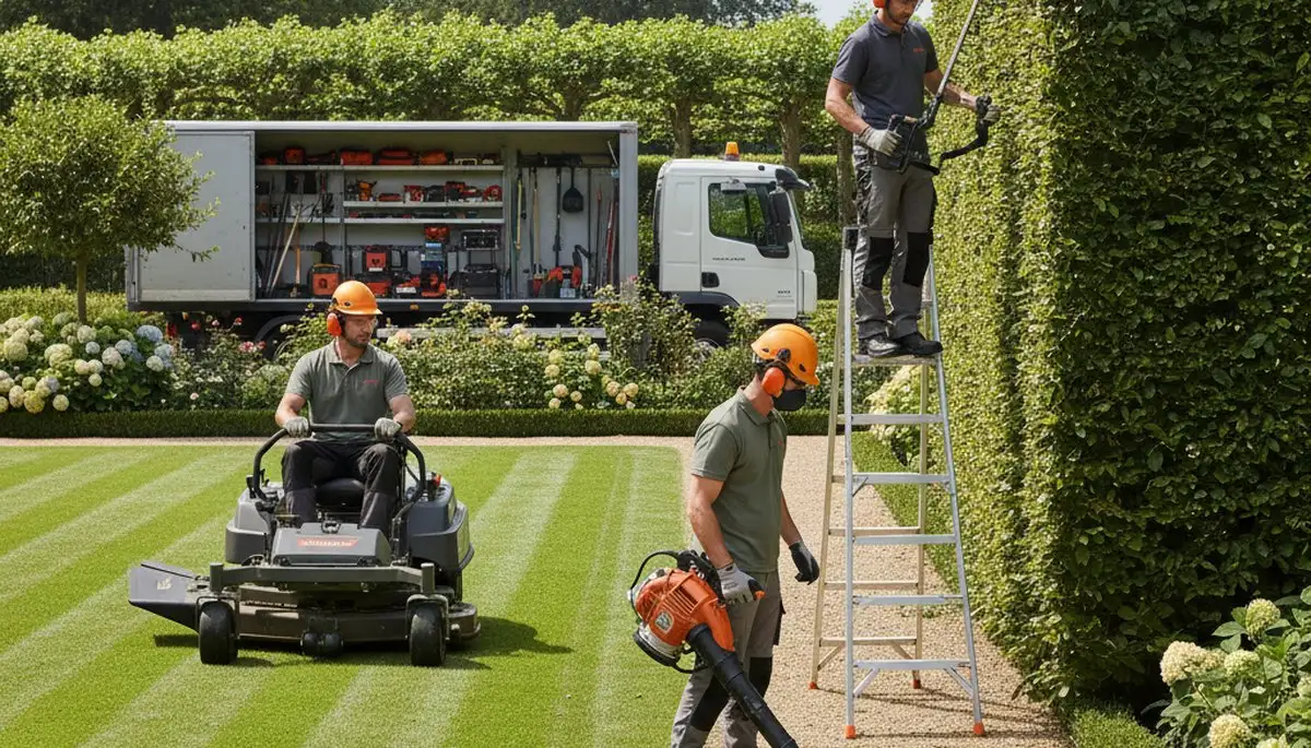Fort Lauderdale, FL tree service crew providing landscaping and tree care for South Florida properties