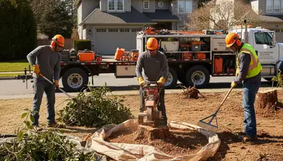 Fort Lauderdale shrub removal crew clearing overgrown shrubs for a cleaner yard