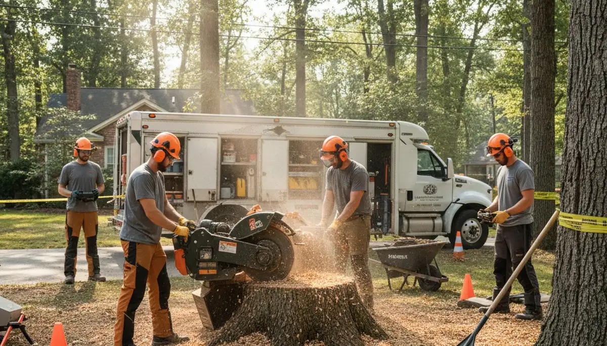 Stump removal service in Fort Lauderdale, FL, clearing a yard for safe, thorough cleanup