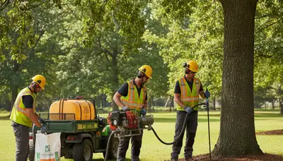Arbor Tree Care fertilizing a healthy tree in Fort Lauderdale, FL