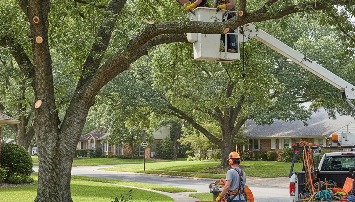 Fort Lauderdale arborist pruning tree branches for safety and healthy growth