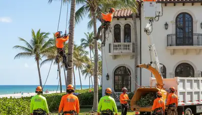 Tree removal crew serving Fort Lauderdale, FL for safe residential and commercial tree service