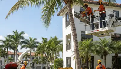 Tree service team in Fort Lauderdale, FL providing professional tree removal and trimming services