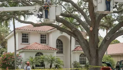 Professional tree removal service in Fort Lauderdale, FL for safe tree cutting and cleanup