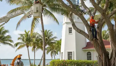 Tree service team in Fort Lauderdale, FL providing professional tree removal and trimming services