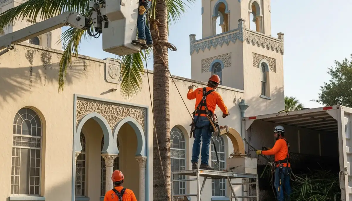 Tree service crew in Fort Lauderdale, FL providing professional tree removal and care