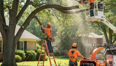 Arbor Tree Care crew trimming trees in Fort Lauderdale, FL for safer, healthier growth